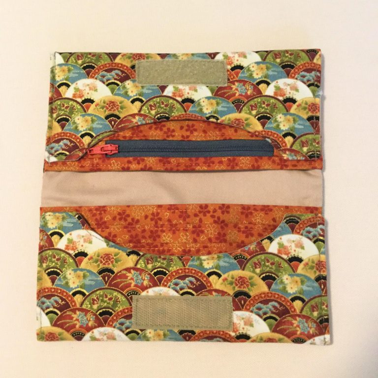 Handmade Japanese Bifold Ladies Purse Brown Chain Bay Sewcraft