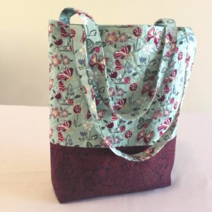 Handmade quilted tote bag