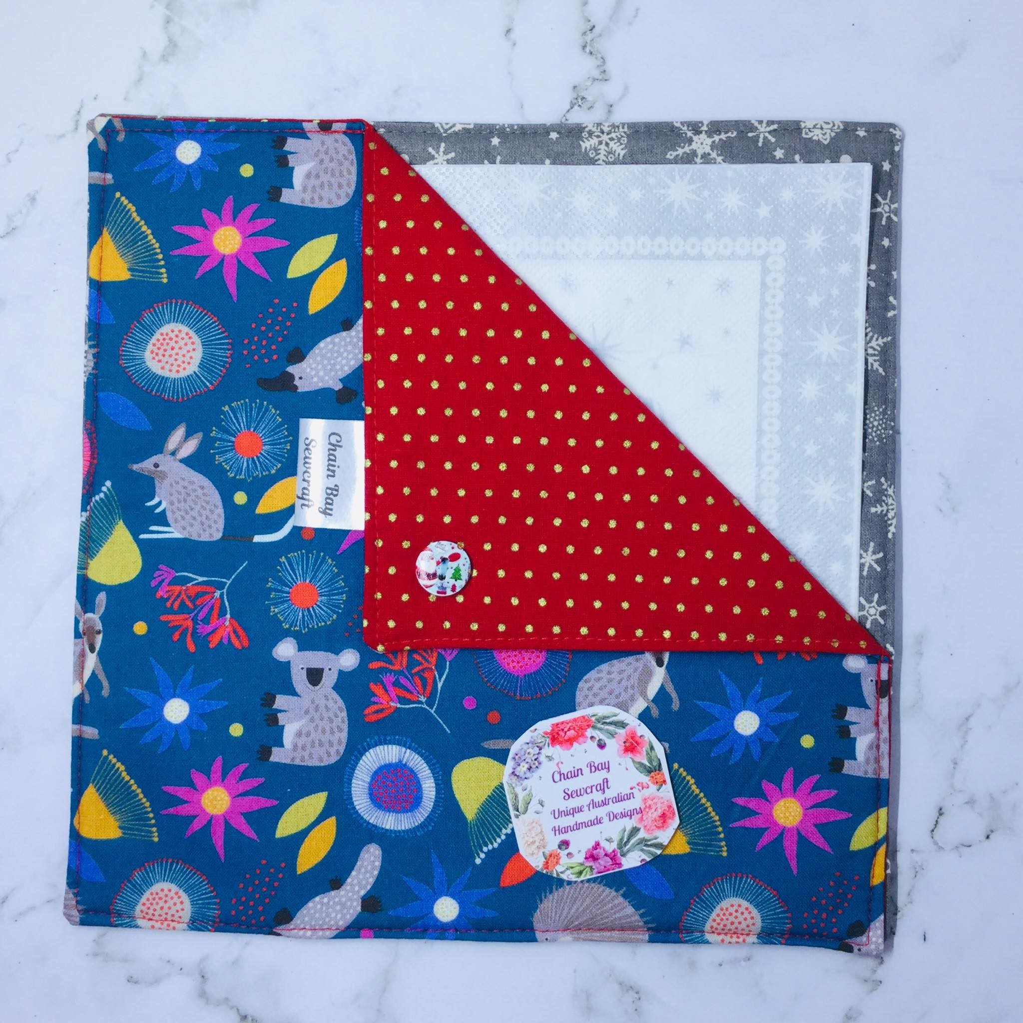 Aussie Christmas 1 Handmade Festive Napkin Holder