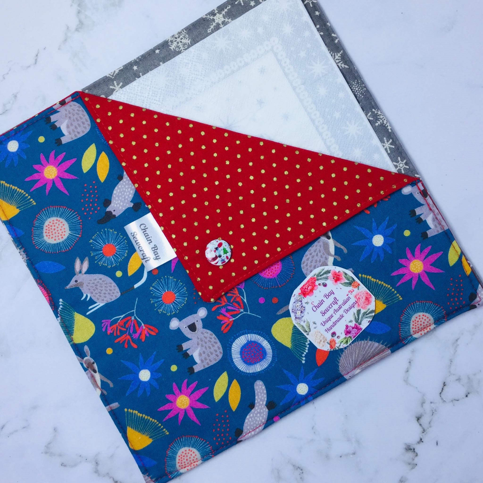 Aussie Christmas 2 Handmade Festive Napkin Holder