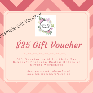 Chain Bay Sewcraft Gift Voucher