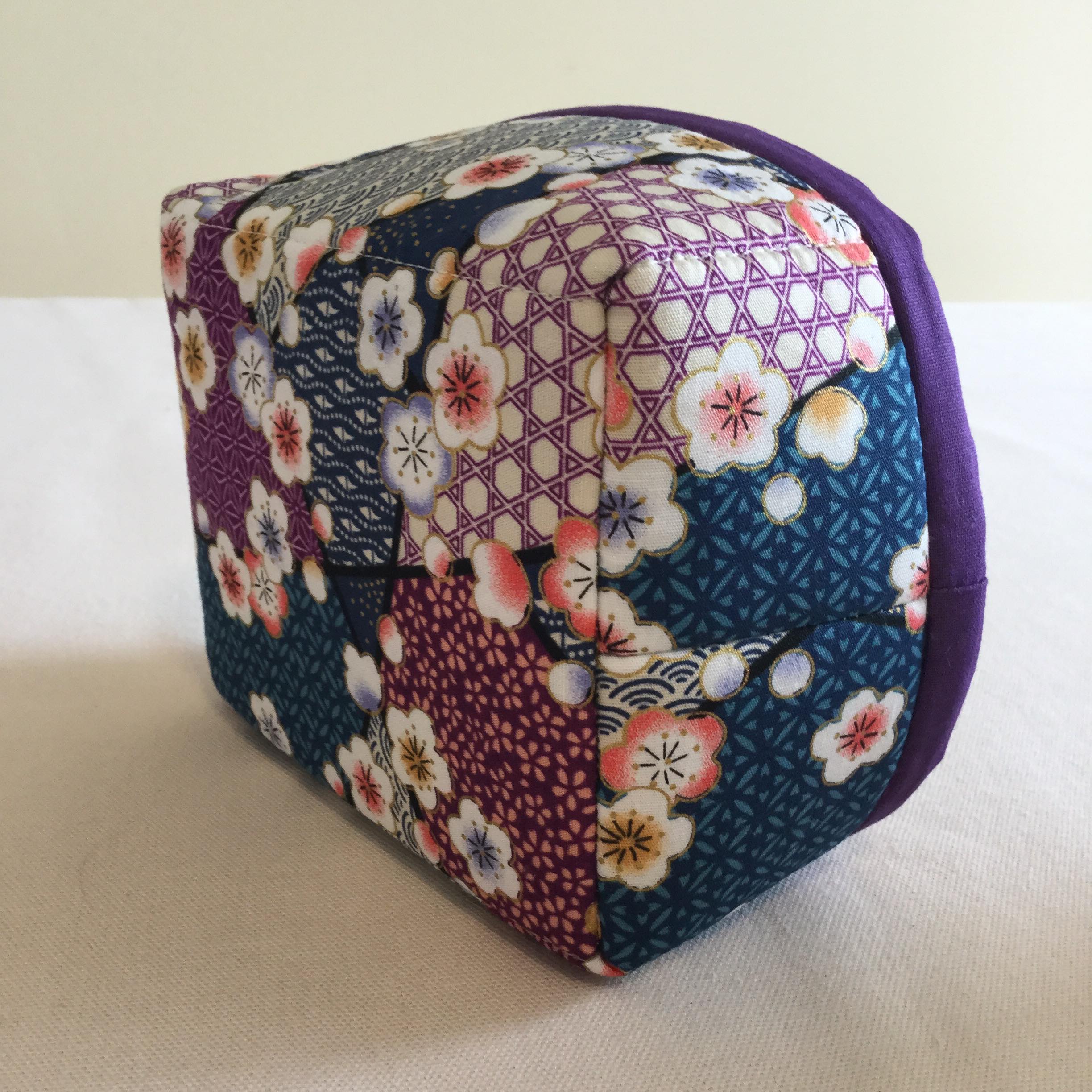 Small Fabric Storage Basket – Japanese Purple – Chain Bay Sewcraft