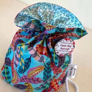 Handmade Gift Bag - Feathers