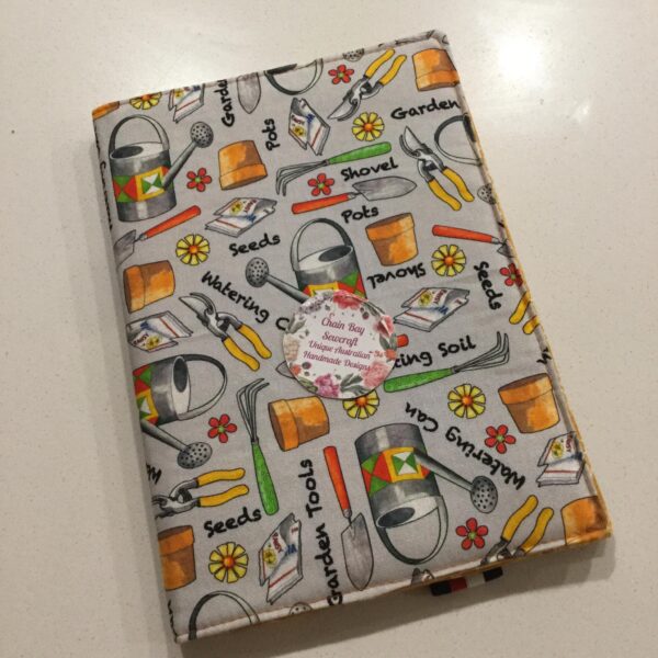 Handmade Fabric Journal Cover - Gardener